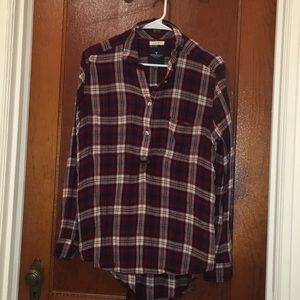 Half button up flannel